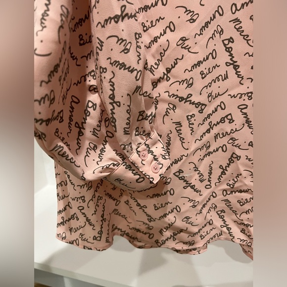 Banana Republic blouse with French print - Picture 5 of 7